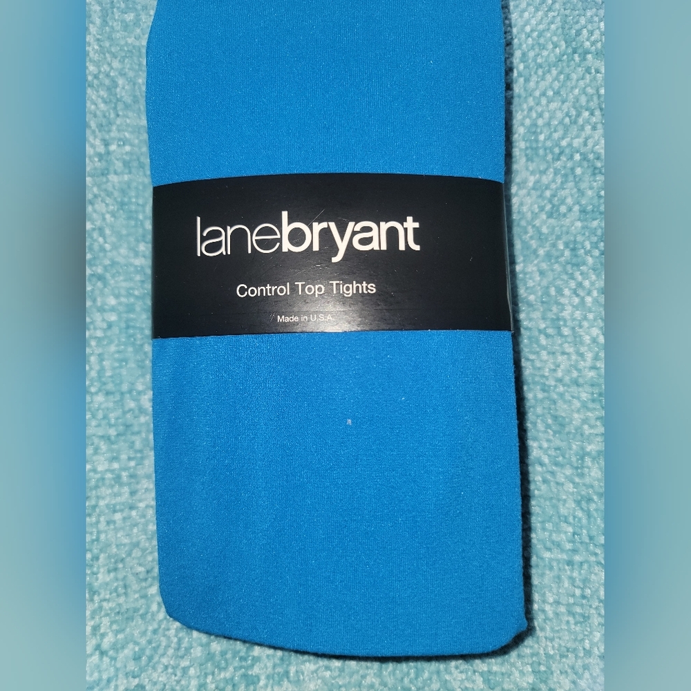 NEW NWT Lanebryant Opaque Control Top Tight Color Blue Size A-B